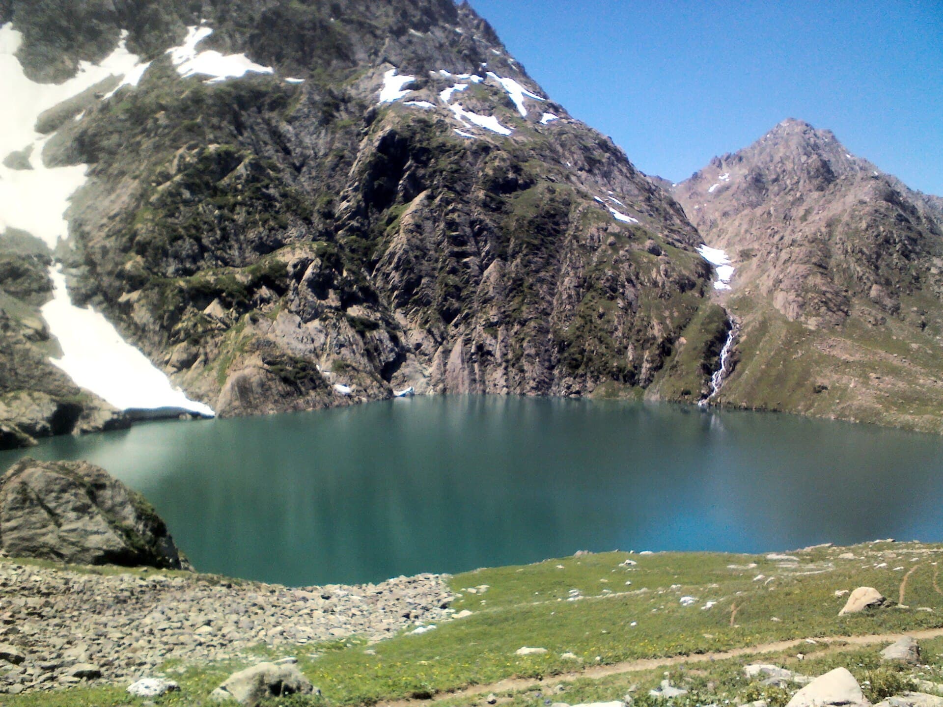 Gadsar Lake a high altitude alpine lake in kashmir Valley.
