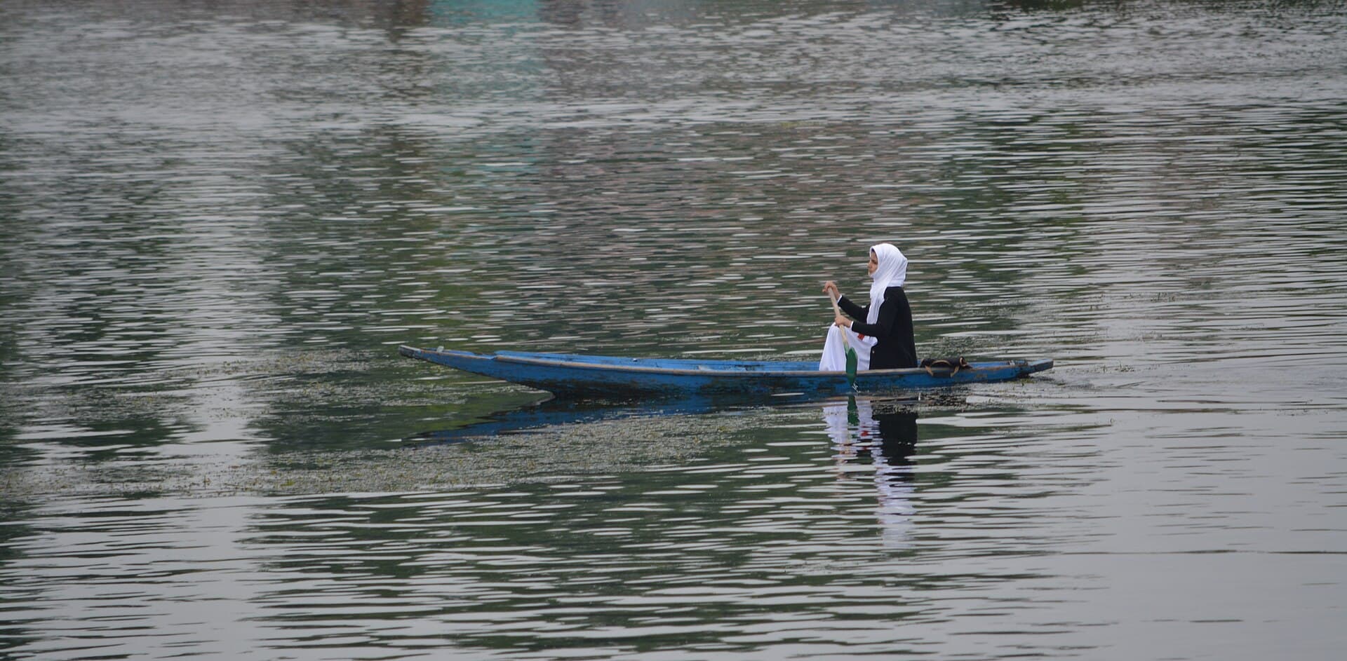 Dal lake at Srinagar in Jammu & Kashmir